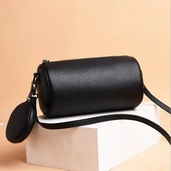 

2020 New Women's Handbag Manufacturers First Layer Leather Clutch Bag Shoulder Messenger Bag Multifunctional Leather Handbags