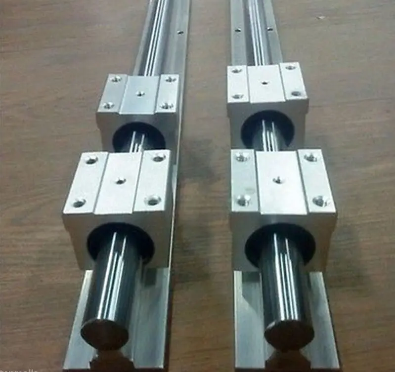 Big Sale! 20MM SBR20-2500mm LINEAR SLIDE GUIDE SHAFT 2 RAIL+4SBR20UU BEARING BLOCK CNC  H#