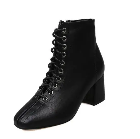 Women's boots hot sale global autumn and winter new breathable warm non-slip thick women's boots wild master - Цвет: Черный