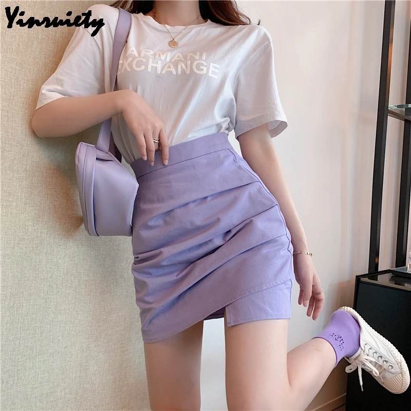 purple bodycon skirt
