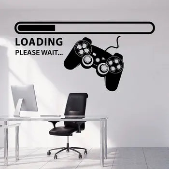 

Gamer Custom Name Wall Sticker Boy Controller Joystick Video Game Creative Poster Teen Room Nursery Decor Art Wallpaper