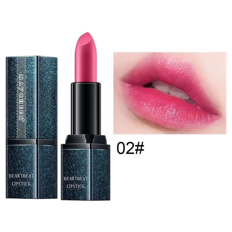 Smooth Moisturizing Lipstick Waterproof Non-stick Cup Long-lasting Colorfast Lipstick Matte Lipstick For Dark Skin