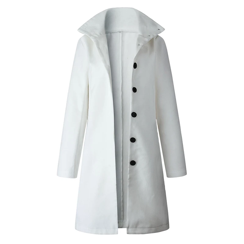 UZZDSS шерстяное зимнее твидовое пальто для женщин с длинным рукавом Элегантный Пояс женская верхняя одежда пальто осень зима уличная одежда пальто - Цвет: White