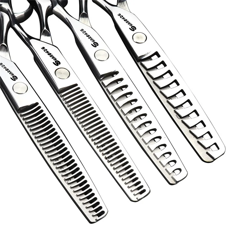 6/6.5/7/7.5 inch Japanese hairdressing scissors Barber Shop Shears Hair Cutting Scissors Thinning rate Scissors Set