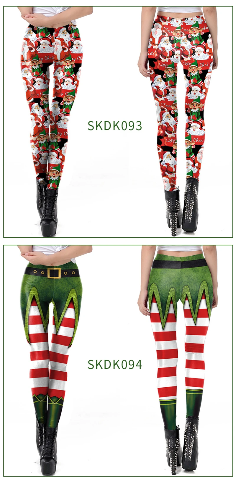 Рождество модные Pantalon женские брюки размера плюс одежда Roupas сексуальные леггинсы с 3D принтом уличная одежда
