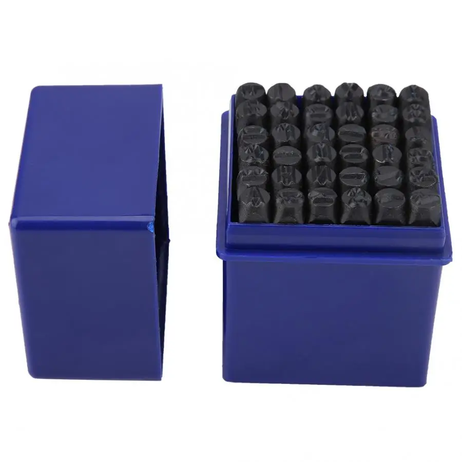 

36pcs/set 6mm Steel Alphabet Letter & Number Stamp Punch Die Tool Kits
