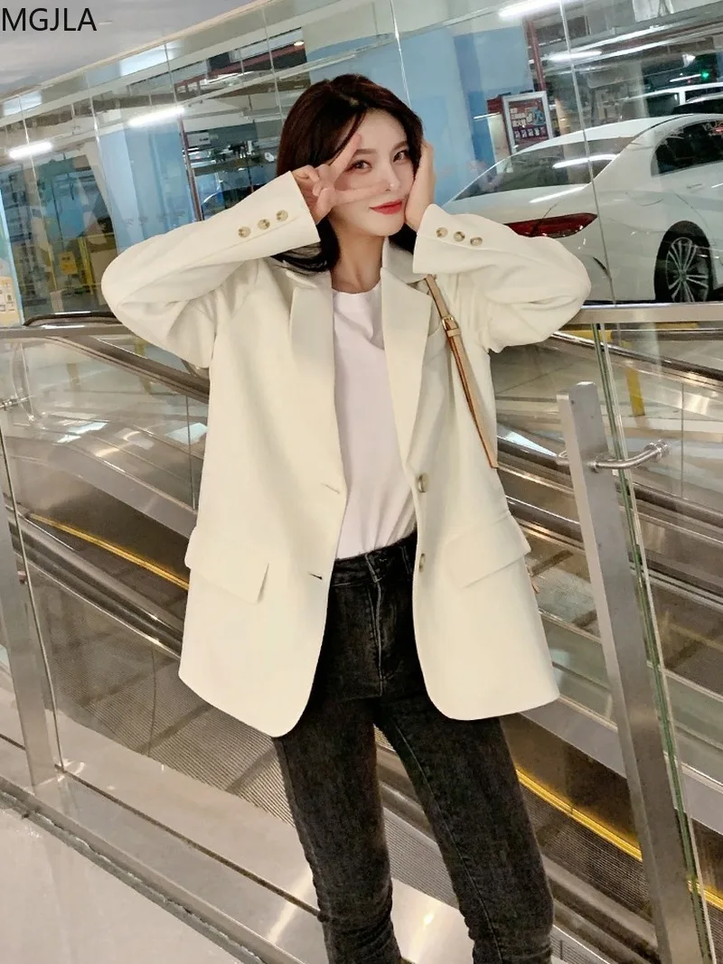 

Net Red Small Suit 2020 New Coat Female Spring and Autumn White Han Version Fried Street Small Suit Women Clothing Blazers Women