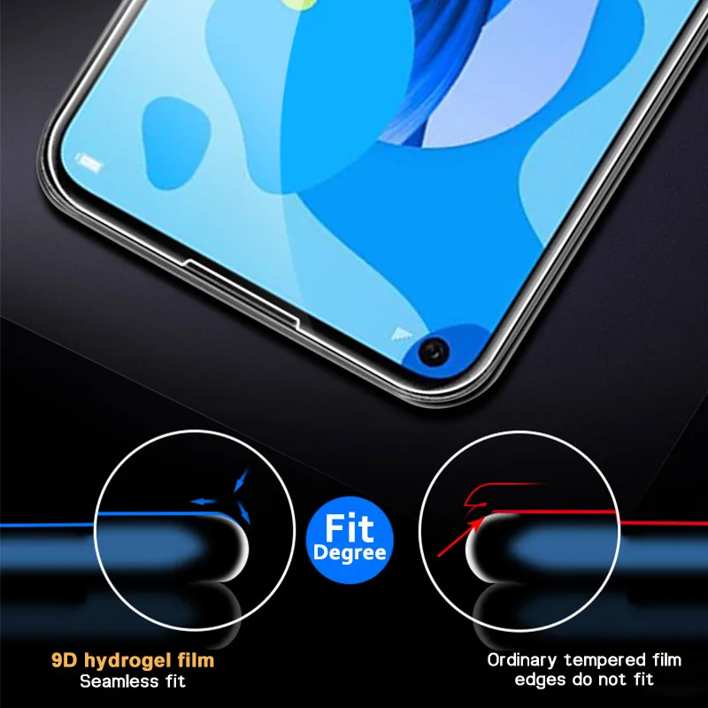 HD Глянцевая мягкая защитная пленка для экрана для huawei Y6 Y7 Y9 Prime Pro Гидрогелевая Защитная пленка для huawei Y6 Y7 Y9 Prime Pro