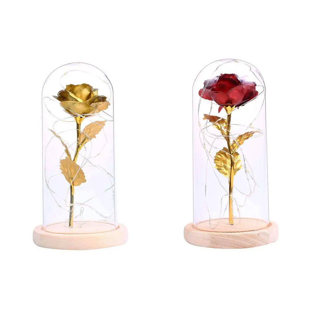 

LED Strip Light Flashing Luminous Artificial Rose Romantic Decoration Flower Wedding Valentine's Day Mother's Day Gift For Lover