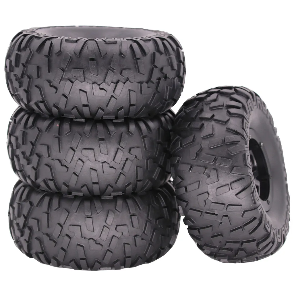 Black 4 шт. надувные колеса из сплава Beadlock 2,2 дюйма для 1/10 TRX-4 90046 RC автомобилей - Цвет: Black