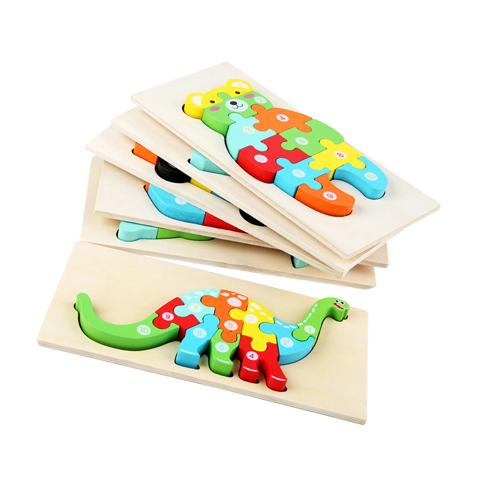 

Early Education Three-dimensional Jigsaw Puzzle Building Block Learning Cognitive Make-up Puzzle Intelligence Development Toy