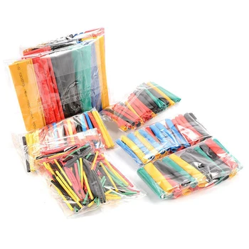 

164pcs Mixed Colors Heat Shrink Tubing Heat Insulation Shrinkable Tube Sleeve Car Accessories Heat Shrink Tubing Sleeves