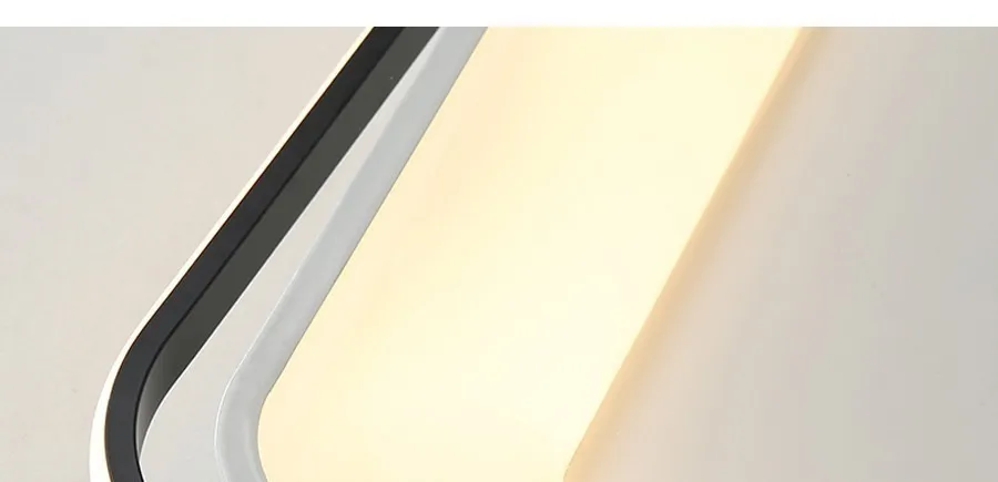Новый современный Led люстра светильник потолочный для Гостиная обеденный Кухня осветительная арматура де Techo белый черный акрил