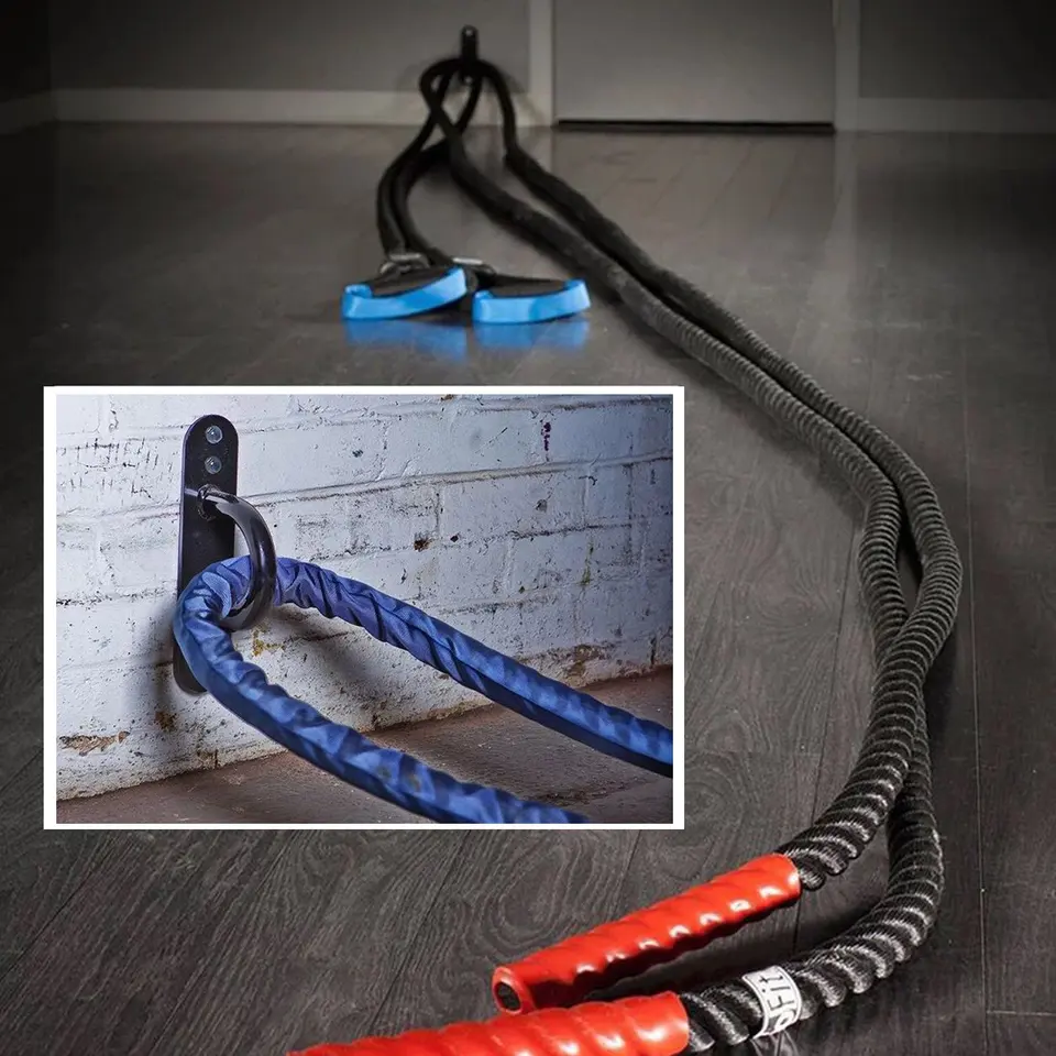 Battle Ropes For Home Gym Battle Rope Wall Mount Kit, Heavy Duty Rope Hook, Battle Rope Storage Rack, Gym Wall Mount Hook, Training Rings Storage Hook, Space Saving Gym Hook Anchor Ideas