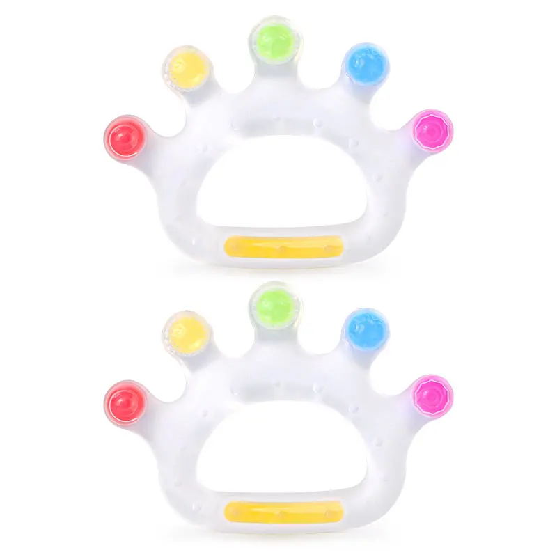 

Chenkai 5pcs Silicone Crown Teether DIY Cartoon Infant Baby Pacifier Dummy Nursing Teething Jewelry Toy BPA Free