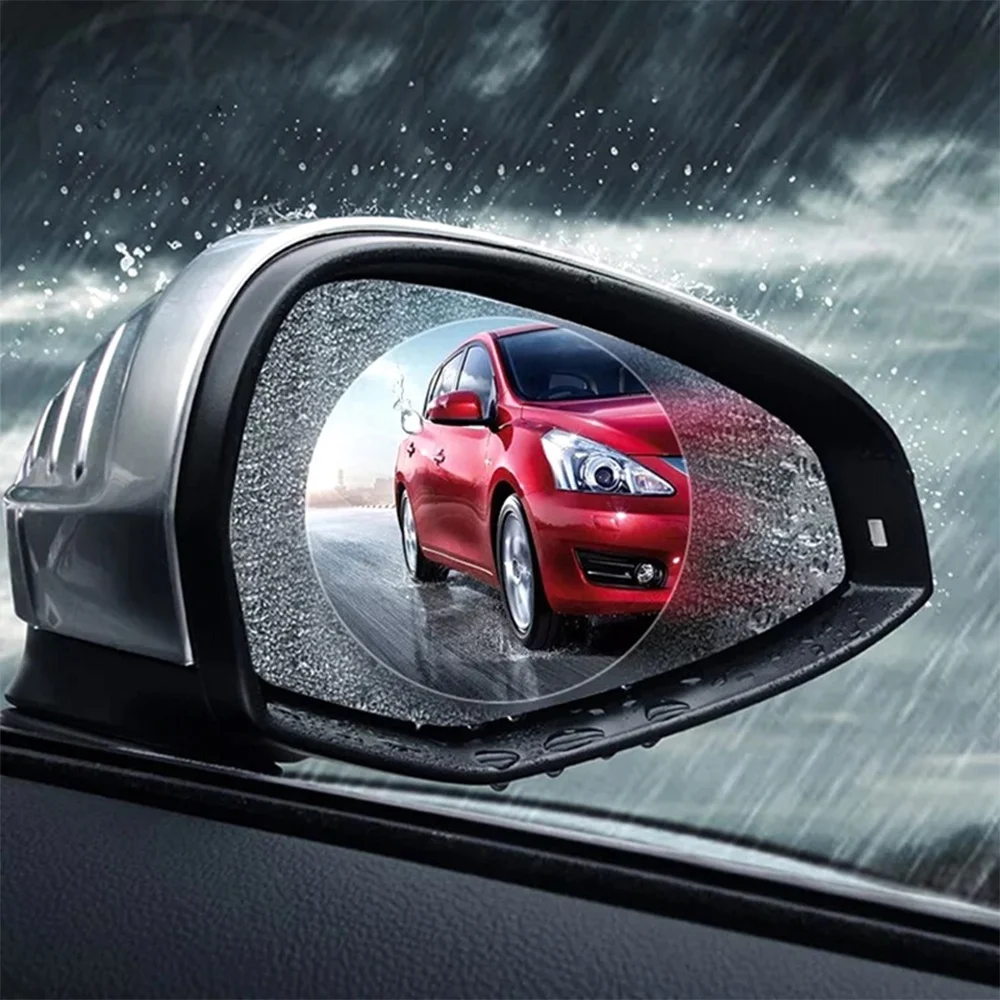 Car Rain-proof Film Rearview Mirror Waterproof Film Universal Window Glass Clear Anti-Fog Anti-reflective Sticker