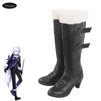 

Game Arknights Cosplay Pramanix Costume Boots Shoes Adult Halloween Accessories Carnival Party Knee High High Heel Unisex Girl