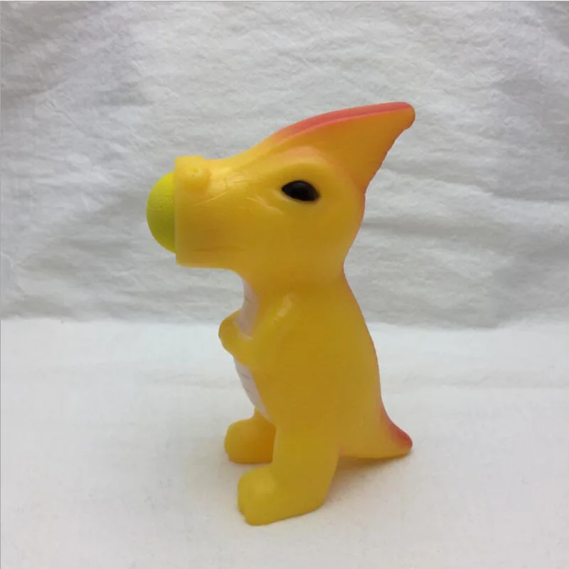 Животные экструзии Единорог хитрый Творческий мягкий декомпрессии крокодил вентиляция мягкая бомба стрельба детские игрушки - Цвет: Yellow pterosaur