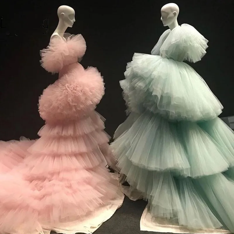 Aso Ebi 2020 бальное платье для выпускного вечера с V-образным вырезом длинным рукавом