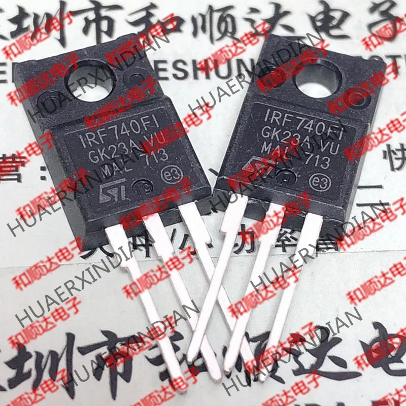 5 шт., новые оригинальные кнопки IRF740FI TO-220F 500V 11A