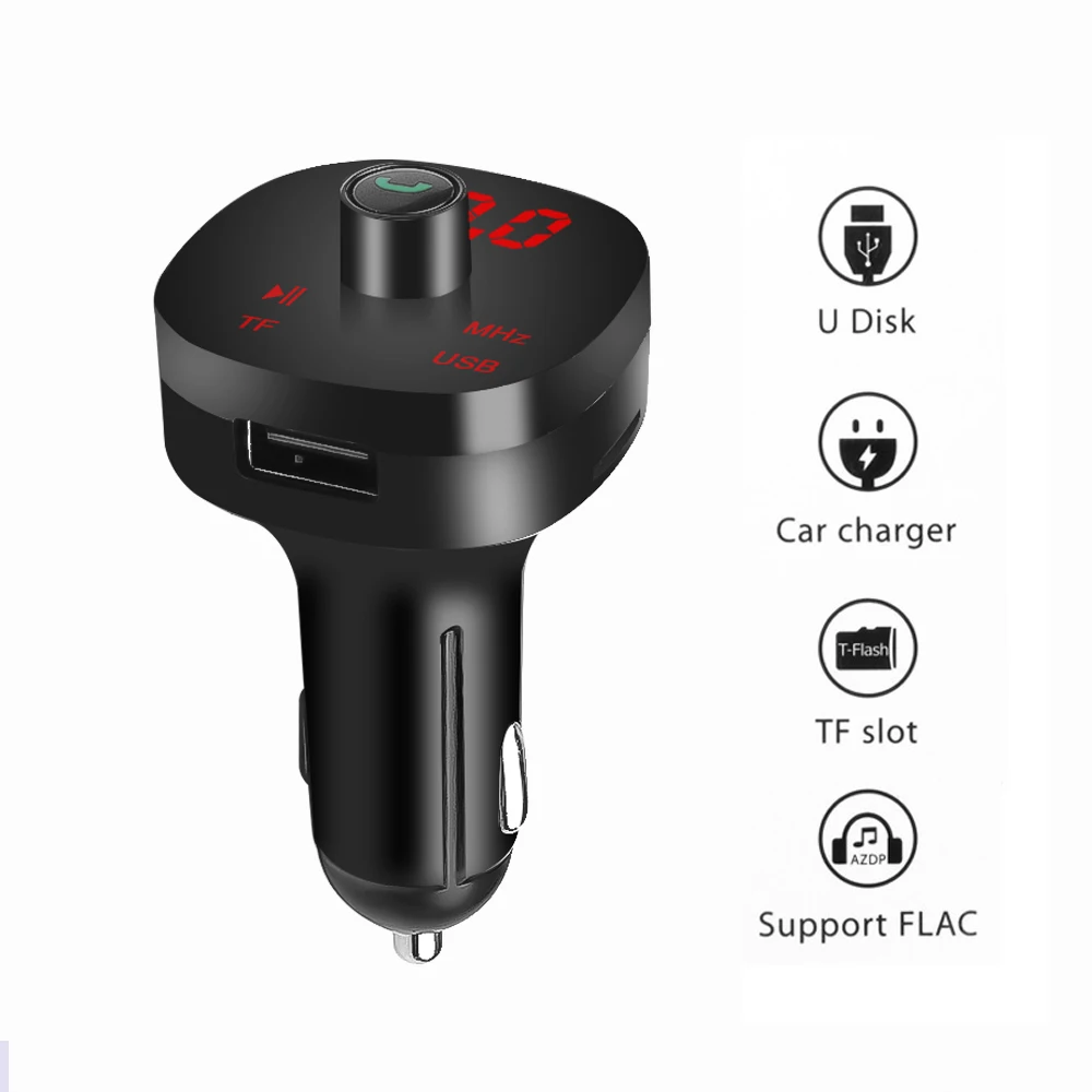 BT FM передатчик Handsfree Dual USB AUX автомобильное зарядное устройство Bluetooth