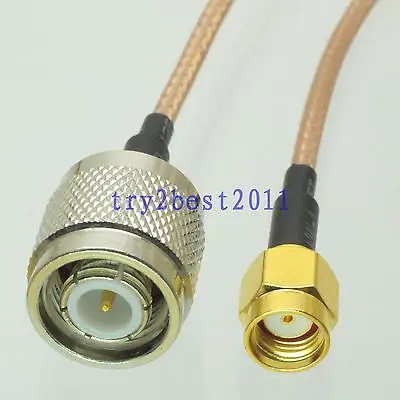 

DHL/EMS 50 Sets RG316 TNC plug pin to RP-SMA jack pin Straight RF Jumper pigtail Cable 6inch -C1