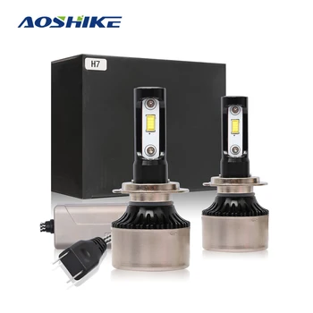 

AOSHIKE F5S 2PCS MINI 72W 5800LM 12V Aluminum Car LED Headlight H4 H7 H1 Highlight Spotlight Bulb Styling Lights Decoding
