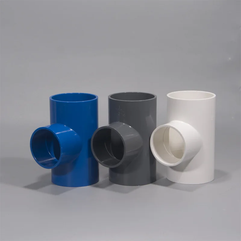 

PVC Reducing T-connector Water Supply Pipe Fitting 63 110 Reducing Tee Joint German Plastic Factory Price Wholesale Direct Selli