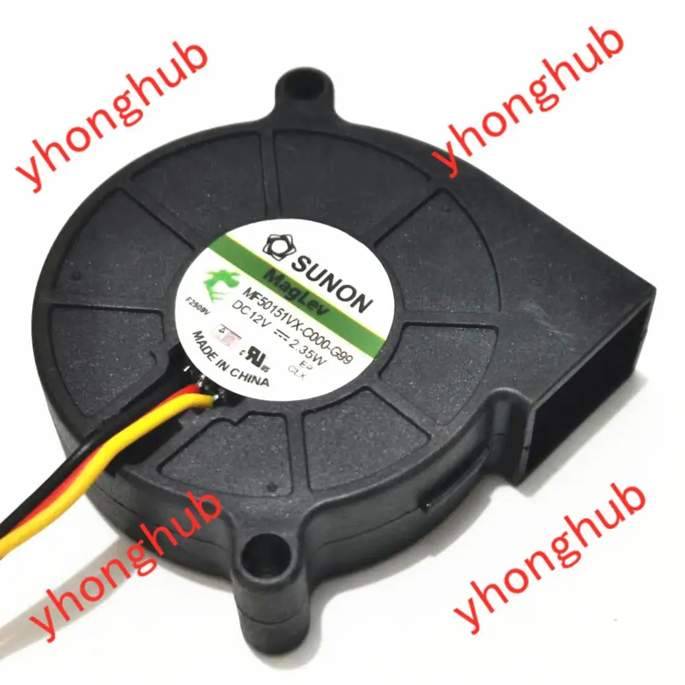 Sunon Mf50151vx-c000-g99 dc 12v 2.35w 50x50x15 mm Ventilador de Refrigeração do Servidor de Fios