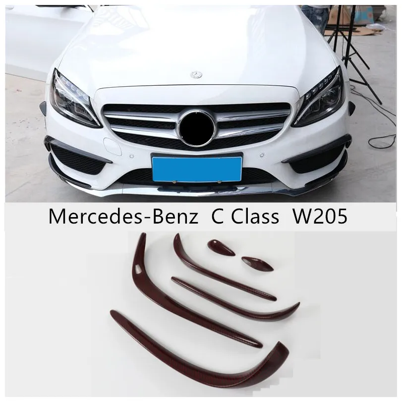 Передний спойлер из углеродного волокна для Mercedes Benz C Class W205 C180 C200 C260 C300 2015