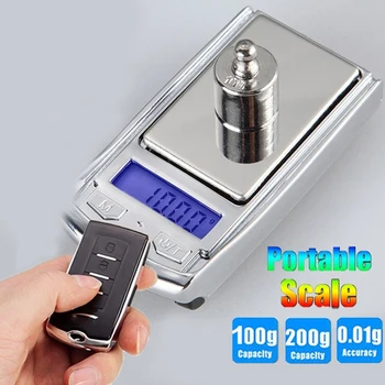 

Mini Electronic Digital Pocket Scale 0.001g Precision Digital Scale for Gold Sterling Silver Jewelry Balance Gram Kitchen Scale
