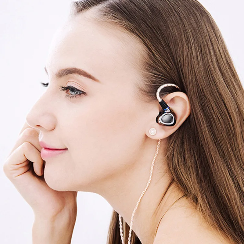 ShanLing ME500 1DD + 2BA HiFi Гибридный Драйвер Hi Res наушники в ухо IEM латунный металлический