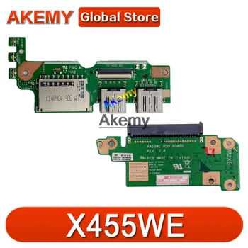 

HDD USB SSD card IO Board for ASUS X455 X455W X455WE X455WE X454W X454WE Hard Drive Connector Board