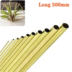 1pcs  2 mm -20 mm OD Brass Round Tube 1.5 mm-18 mm ID Seamless Straight Pipe Tubing 500mm Length