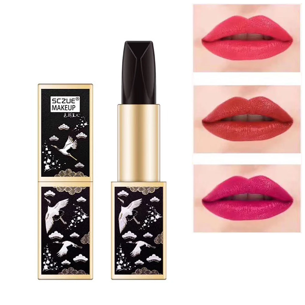 

Tricolor Moisturizing Nourishing Lasting Non-stick Cup Lipstick 3 in 1 Moisturizer Lips Color Lip Balm Cosmetics