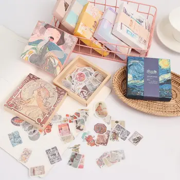 

200 Sheets/Box Cute Cartoon Sticker Diary Label Decoration Paper Stickers Journal Scrapbook DIY Craft Stationery School Supplies