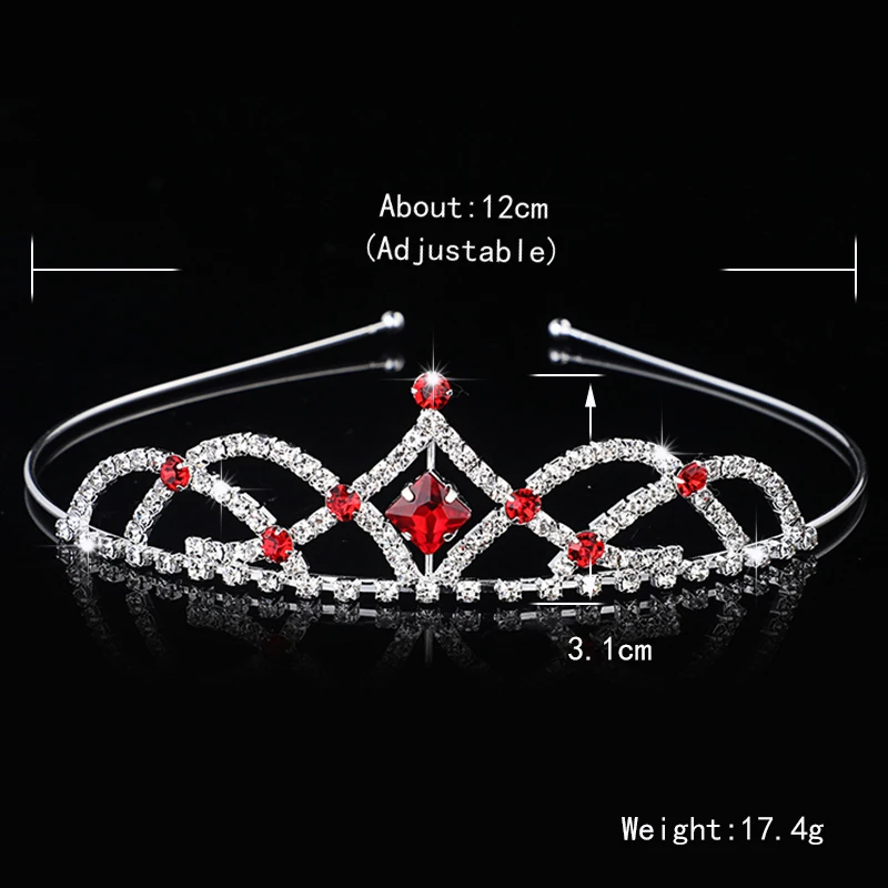 Hair Band Crown Princess Crystal Tiaras and Crowns Children Girls Bridal Wedding Hair Accessories Jewelry