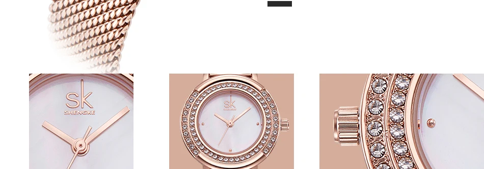 Shengke женские часы-браслет лучший бренд класса люкс Женские часы с бриллиантамы женские часы из нержавеющей стали модные часы montre femme