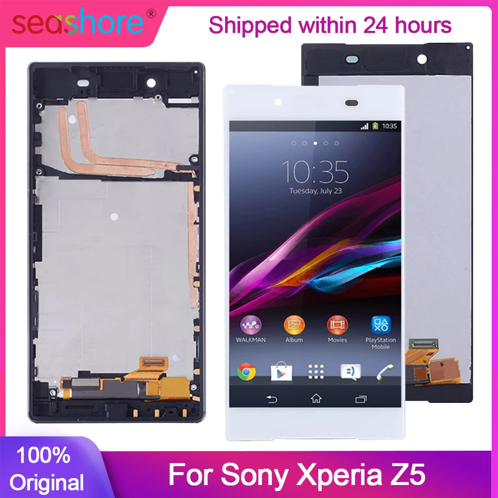 Original Display For SONY Xperia Z5 Display Touch Screen For Xperia Z5 LCD Display Digitizer Replacement Parts E6653 SO01H SOV32