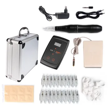 

Solong Tattoo Permanent Makeup Machine Kit Tattoo Pen Eyebrow Lip Tattoo Machine Rotary Practise Skin Tattoo Power Supply Needle