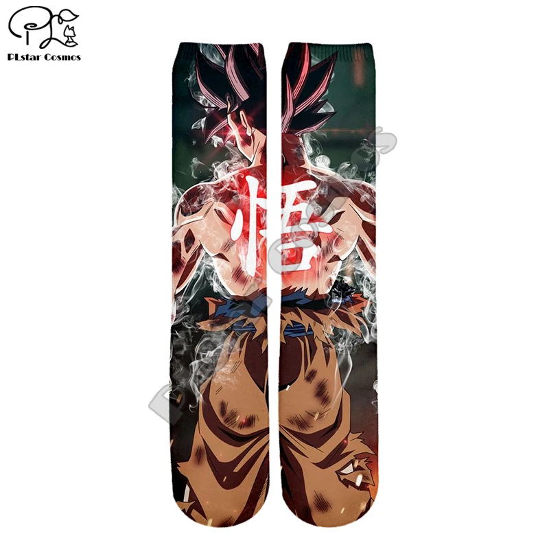 

PLstar Cosmos Dragonball super Saiyan Anime Unisex new fashion casual 3DPrint Women/men/boy/girl Warm Cotton Ankle Socks type-6