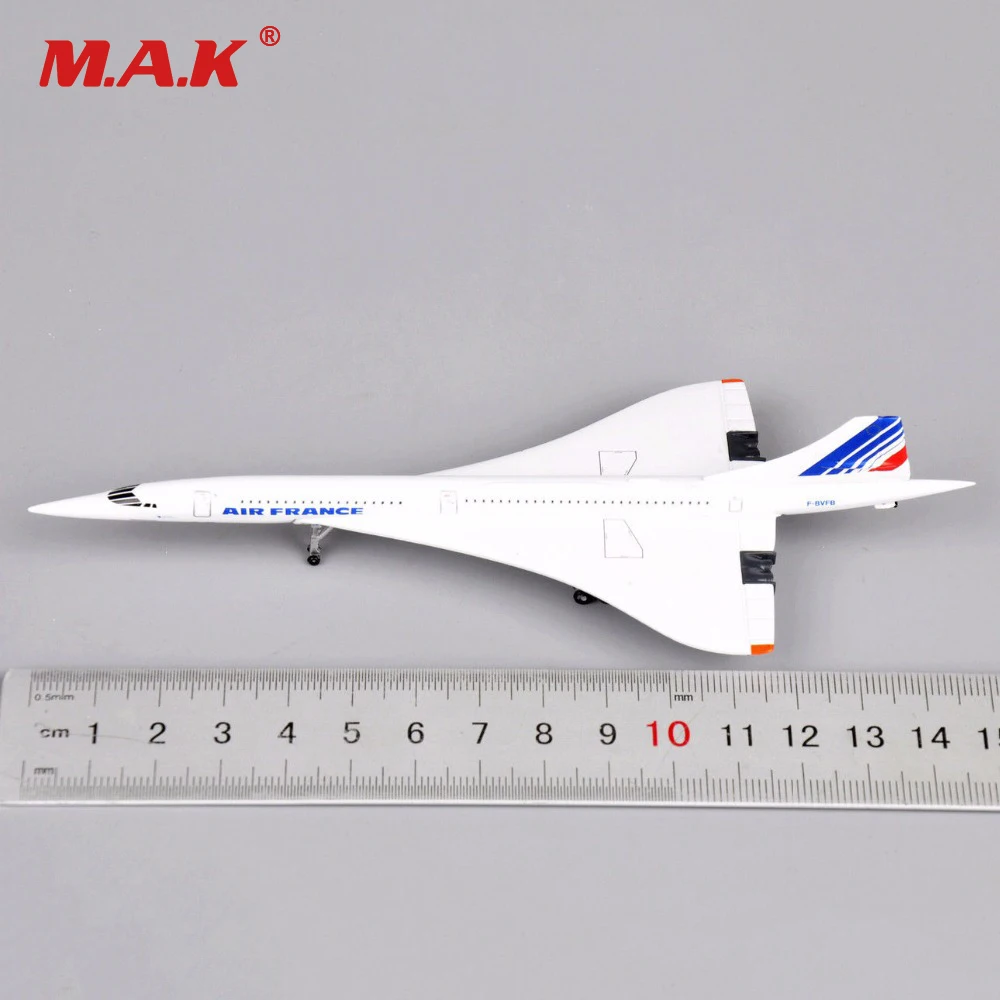 

for Children Gift Concorde 1:400 Scale Air France 1976-2003 Diecast Metal Vehicles White Mini Aircraft