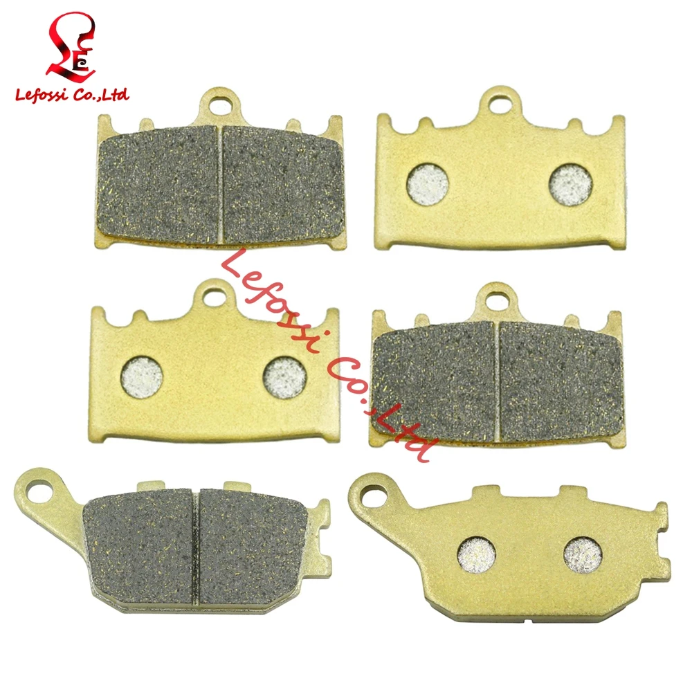 Спереди и сзади тормозные колодки для Suzuki GSF 650 1250 Bandit GSX1250 2007 2008 2009 2010 2011 2012 2013 SV 1000 GSF650 GSF1200 GSF1250 - Color: All 3 pairs