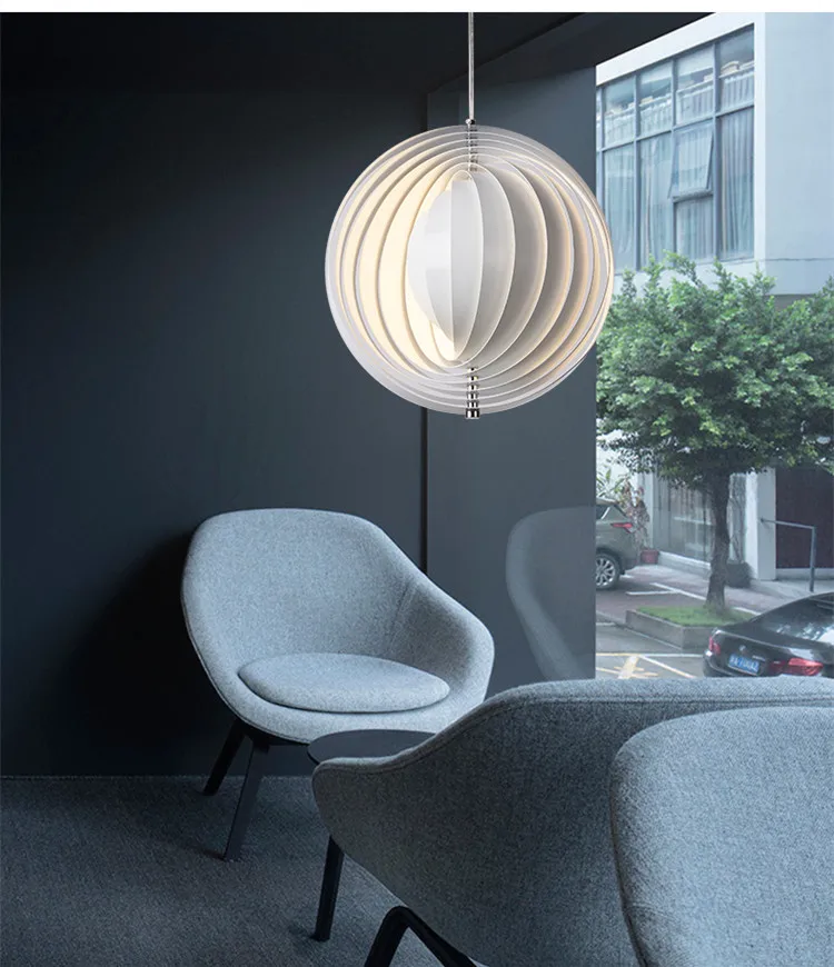 PANTON MOON SUSPENSION LAMP -  white pendant lights