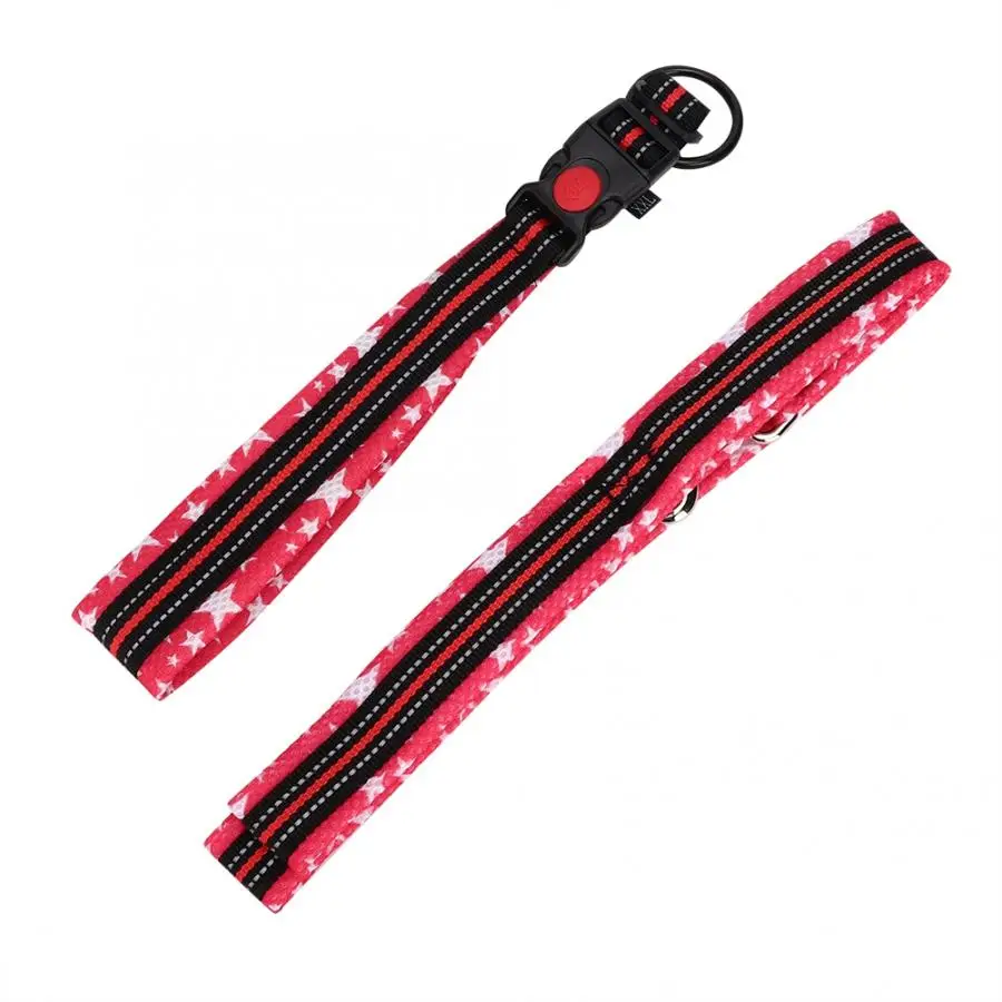 Collars Harnesses Leads Nylon Cloth Red XXL Size Breathable Metal Buckle Pet Dog Training Collar Traction Rope Pulling Leash