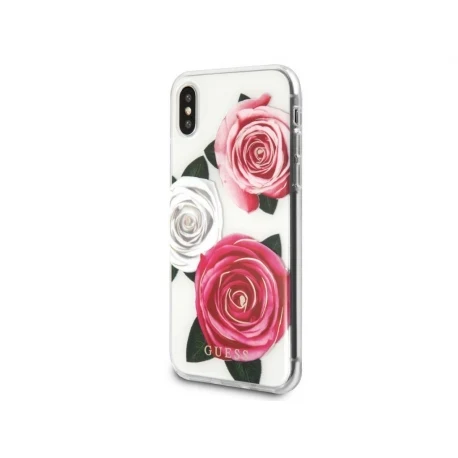 Оригинальный защитный чехол для iPhone X серии Угадай-цветок Desire-прозрачный/розовый