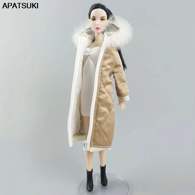 Poupée vêtements manteau en peluche veste pour 29cm poupée accessoires 