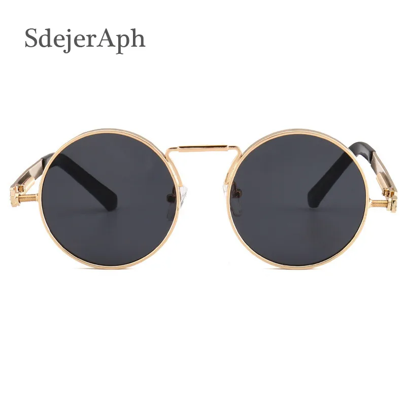 Oval Sunglasses Round UV400 Shades Mirror Retro Vintage Metal Glasses