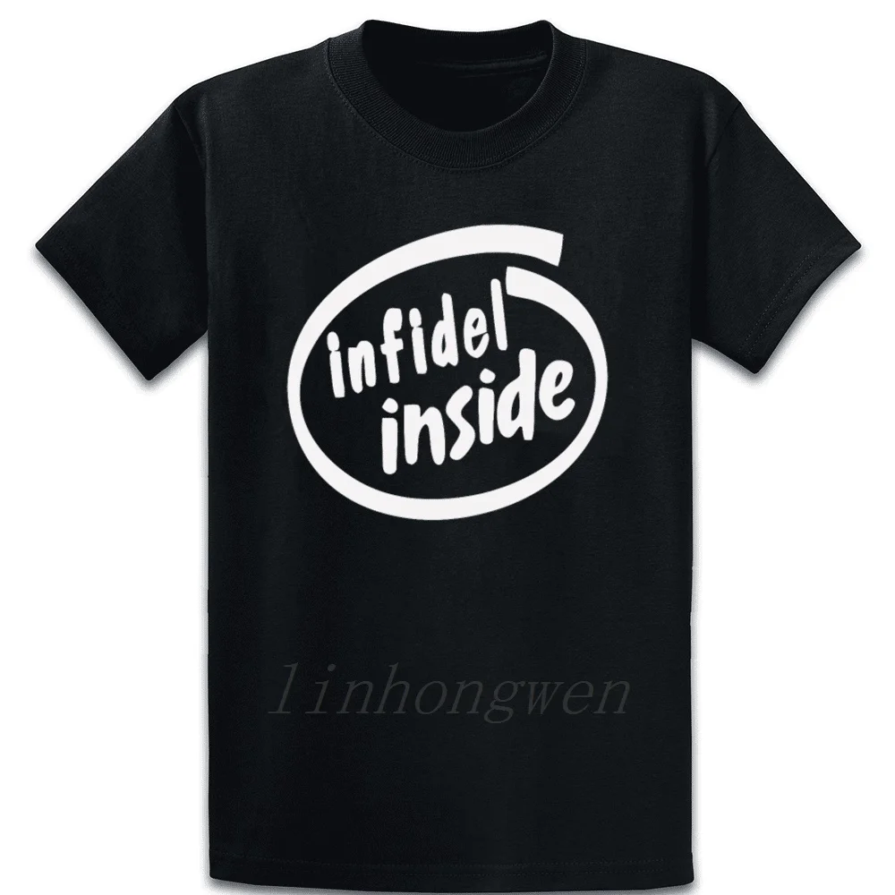 Infidel Inside/футболка с вырезом лодочкой семейная летняя хлопковая Удобная