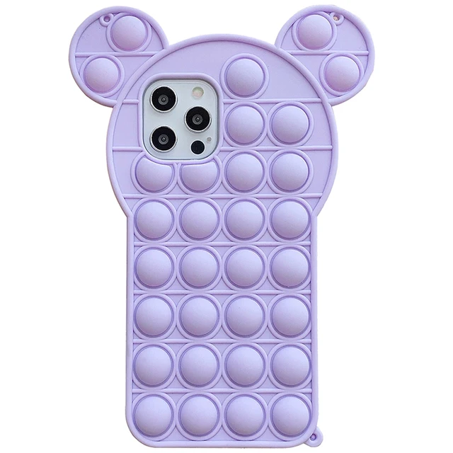 Agrotera Soft Silicone Case Cover for iPhone 7 8 Plus X XS XR 11 Pro Max SE 2020 12 Pop it Fidget Toys Rubber Yellow Duck 9